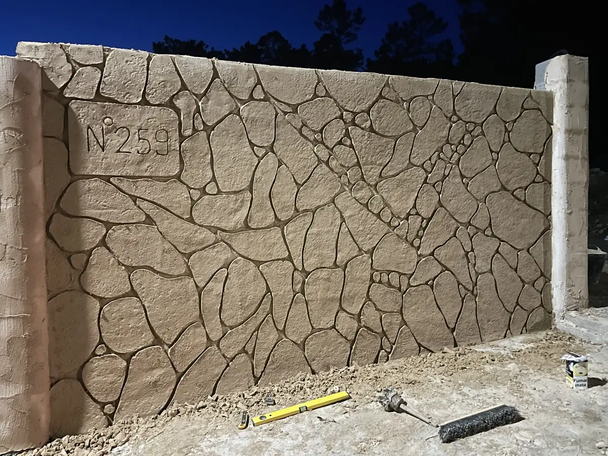 Piedra decorativa artística